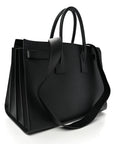 Grained Calfskin Large Sac de Jour Carryall Black