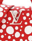 LV X YK Taurillon Capucines Mini Red White