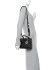 Lambskin Cannage Small My ABCD1OR Lady D1OR Black
