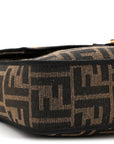 Fabric Jacquard FF 1974 Medium Baguette Tobacco Moro Black