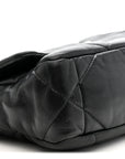 Lambskin Quilted Medium CHNL 19 Flap Black