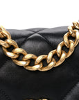 Lambskin Quilted Medium CHNL 19 Flap Black