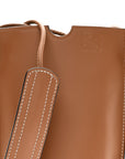 Smooth Calfskin Anagram Phone Pouch Tan