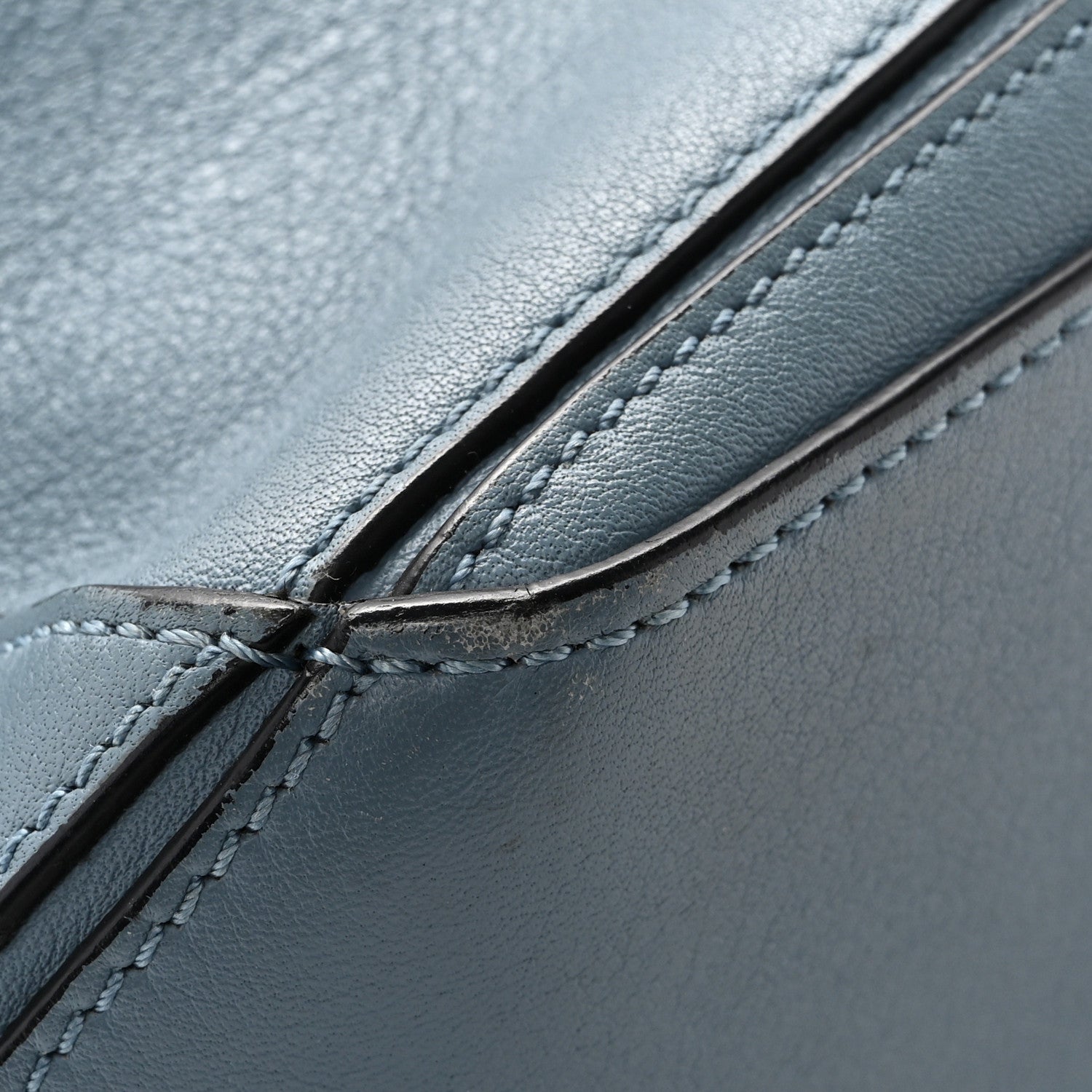 Calfskin Small Puzzle Bag Stone Blue