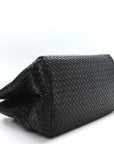 Nappa Intrecciato Milano Tote Black
