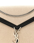 Canvas Calfskin Classic Monogram Cassandra Natural Black