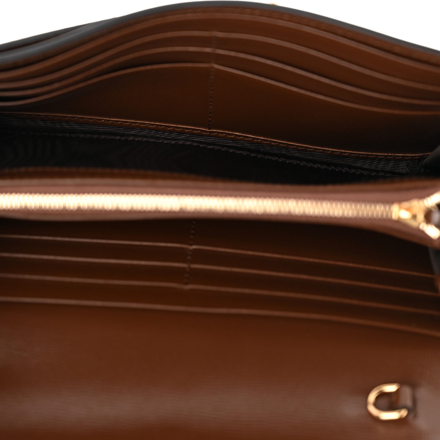 GG Supreme Monogram Azalea Calfskin Web Jackie 1961 Chain Wallet Beige Ebony Brown Sugar