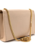 Smooth Calfskin Medium Classic Monogram Kate Tassel Satchel Nude Powder