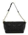 Lambskin Macrocannage D1ORStar Hobo Bag Black
