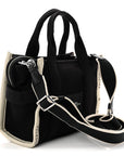 Cotton Canvas The Jacquard Tote Bag Black