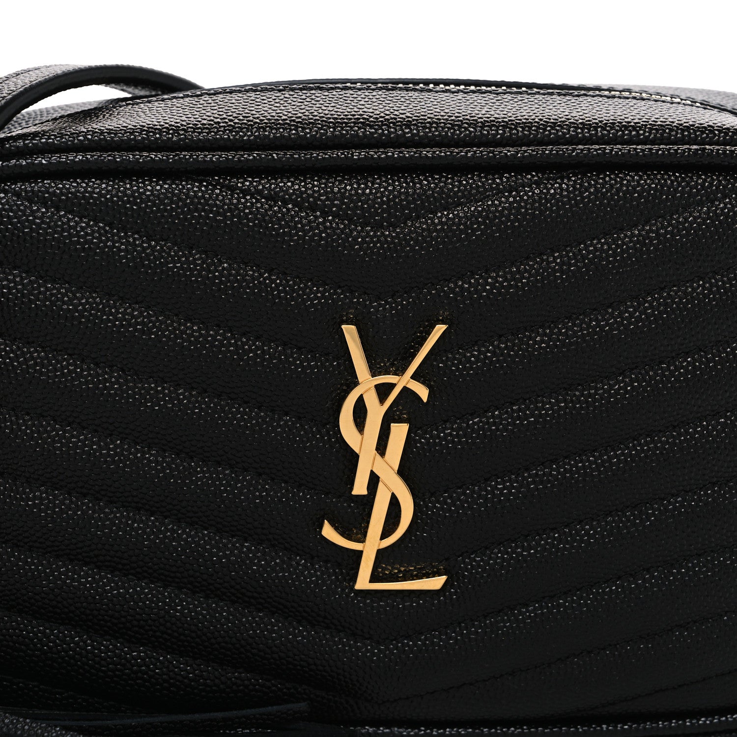 Grain De Poudre Matelasse Monogram Mini Lou Camera Bag Black