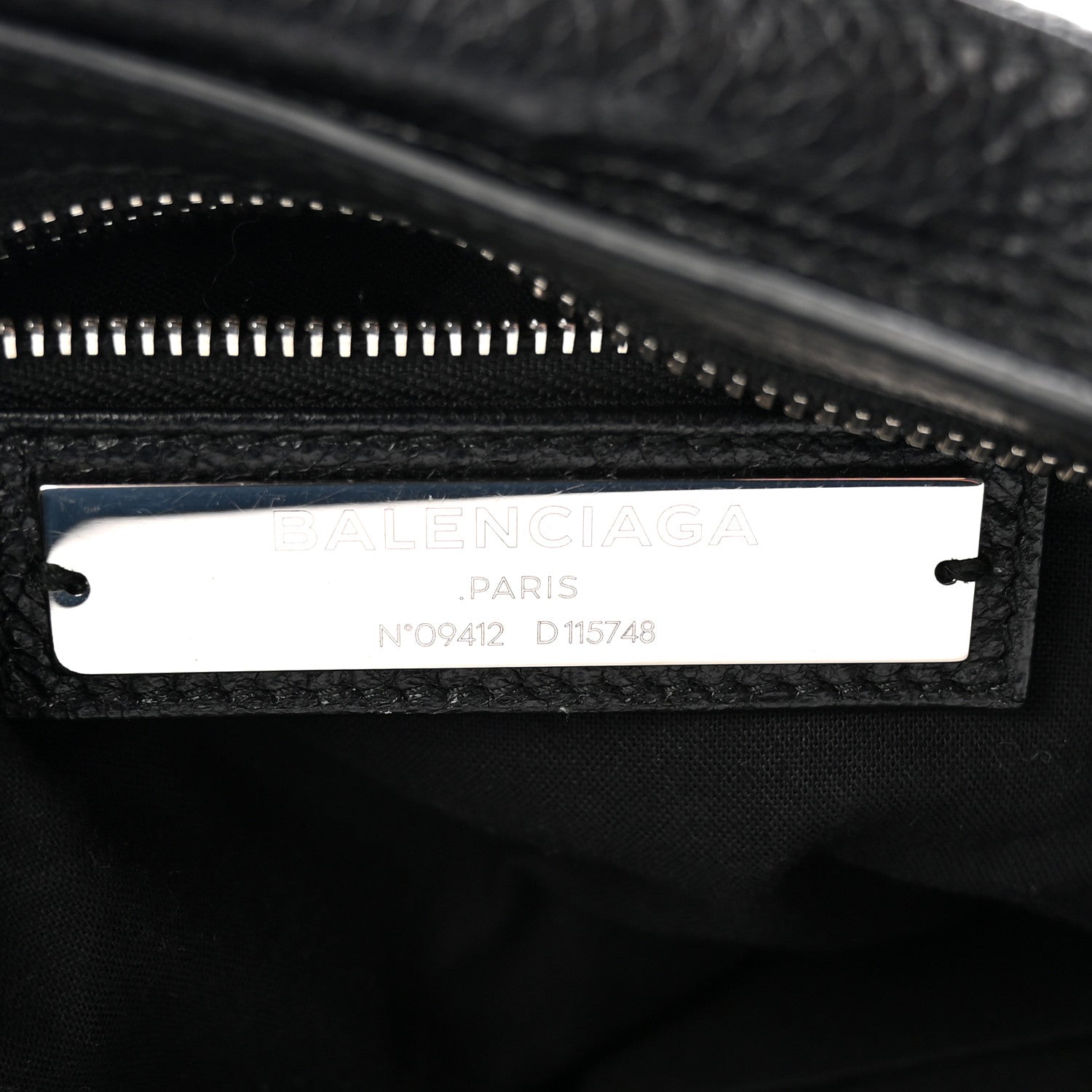 Agneau Classic Silver Hardware City Black