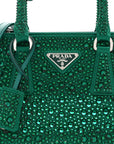 Satin Crystal Mini Galleria Double Zip Tote Mango