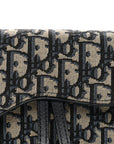 Oblique Saddle Belt Bag Blue