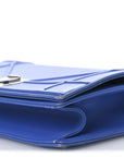 Smooth Calfskin Medium D1ORama Flap Bag Blue