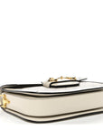 GG Supreme Monogram Horsebit 1955 Shoulder Bag Beige Mystic White