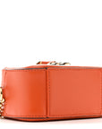 Calfskin Micro Hale Crossbody Amber Orange
