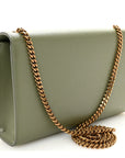 Grain De Poudre Medium Classic Monogram Kate Satchel Light Sage