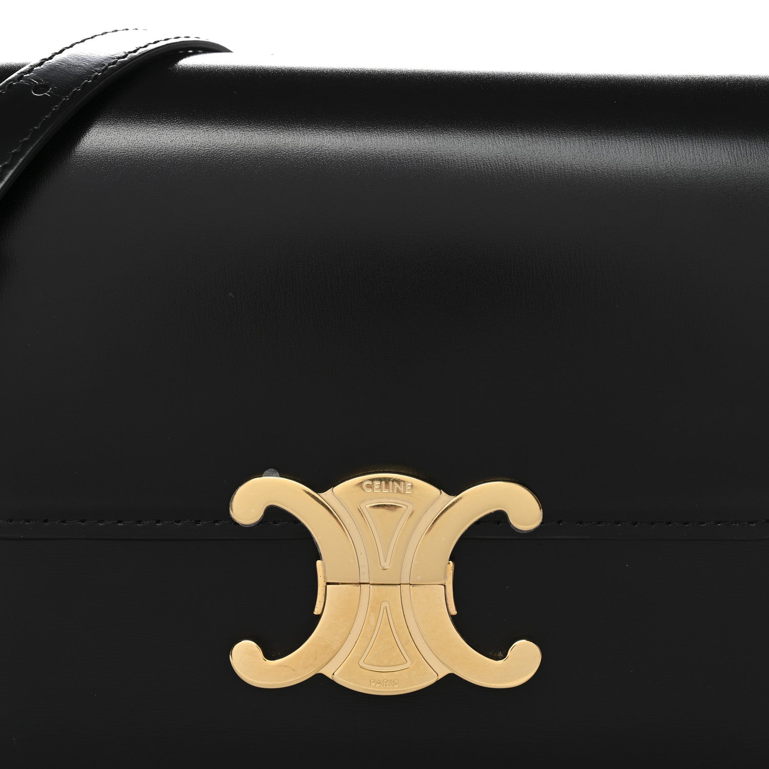 Shiny Calfskin Teen Triomphe Black