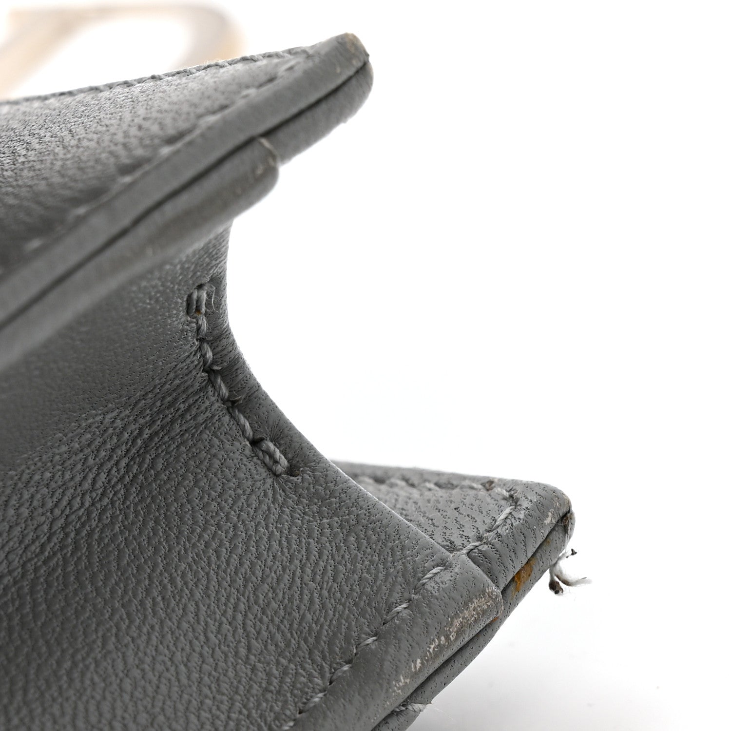 Lambskin Cannage Lady D1OR Convertible Clutch Grey