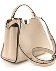 Vitello Tahiti Burro Bi-Color Medium Peekaboo Iconic Essentially Satchel Nuvola Rosa Bourbon