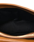 Calfskin Y Quilted Monogram Medium Loulou Chain Satchel Dark Natural
