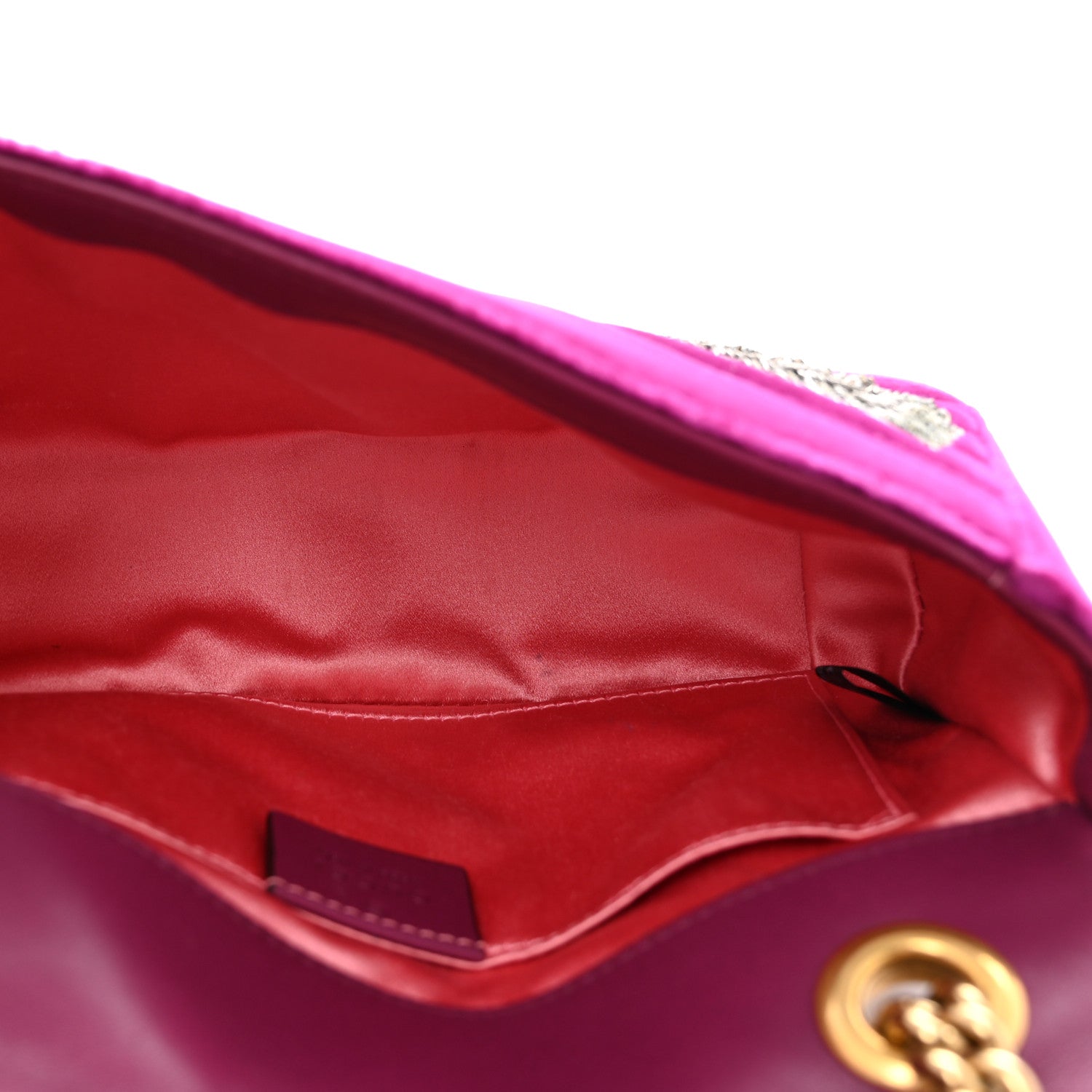 Velvet Matelasse Embroidered Mini GG Marmont Shoulder Bag Bordeaux
