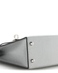 Metallic Chevre Chamkilight Mini Kelly Sellier 20 Argent