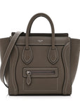Drummed Calfskin Nano Luggage Souris