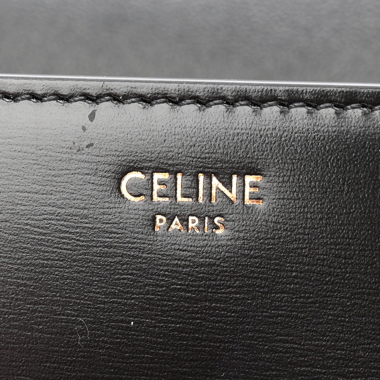 Shiny Calfskin Triomphe Shoulder Bag Black