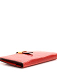 Shiny Alligator Bearn Wallet Geranium
