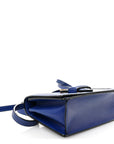 Calfskin Small Barcelona Shoulder Bag Royal Blue