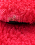 Shearling Nappa Mini Be Baguette Shoulder Bag Fuxia Black