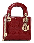 Patent Cannage Mini Lady D1OR Red