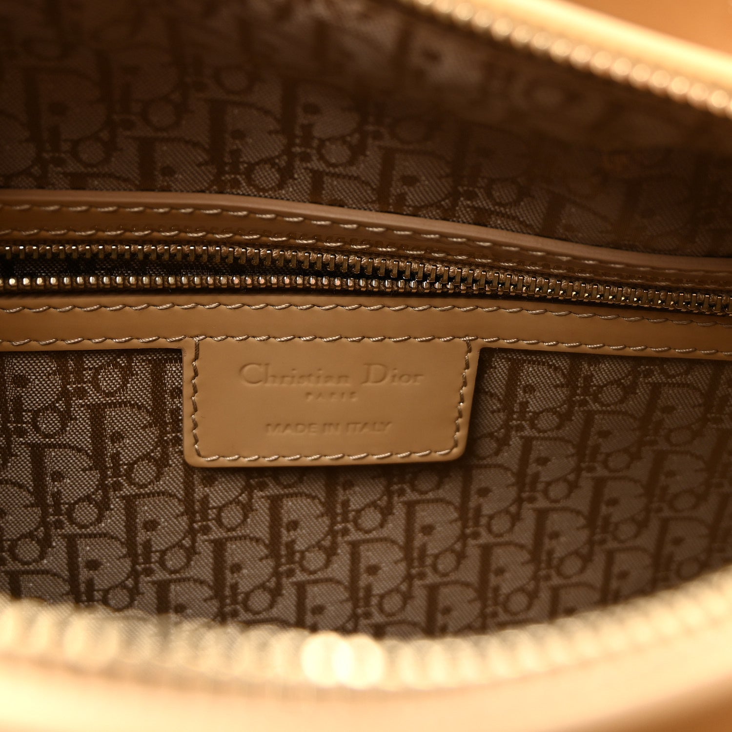 Patent Cannage Large Lady D1OR Dark Beige