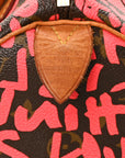 Monogram Graffiti Speedy 30 Fuchsia