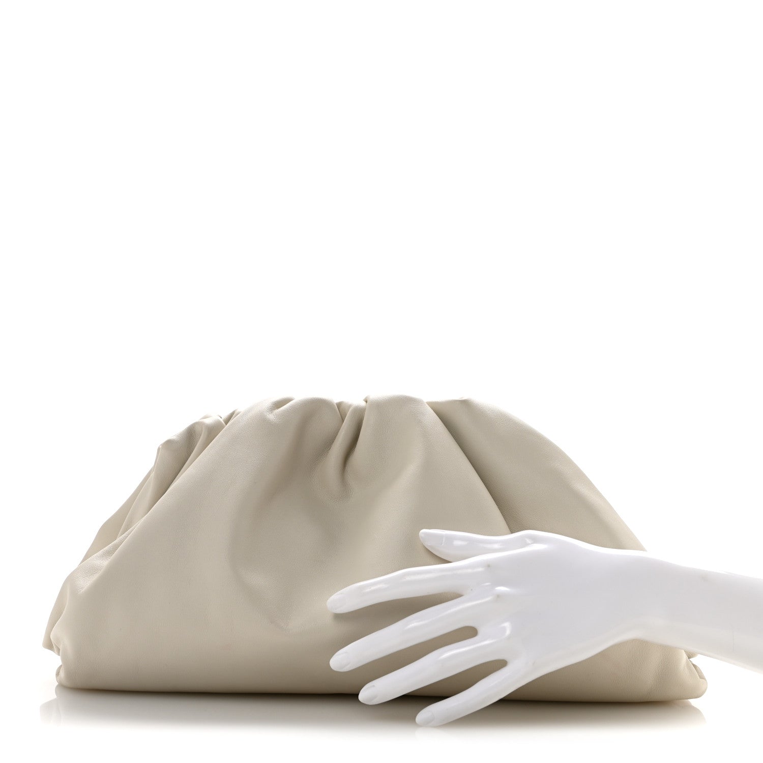Smooth Butter Calf The Pouch Oversized Clutch Mist