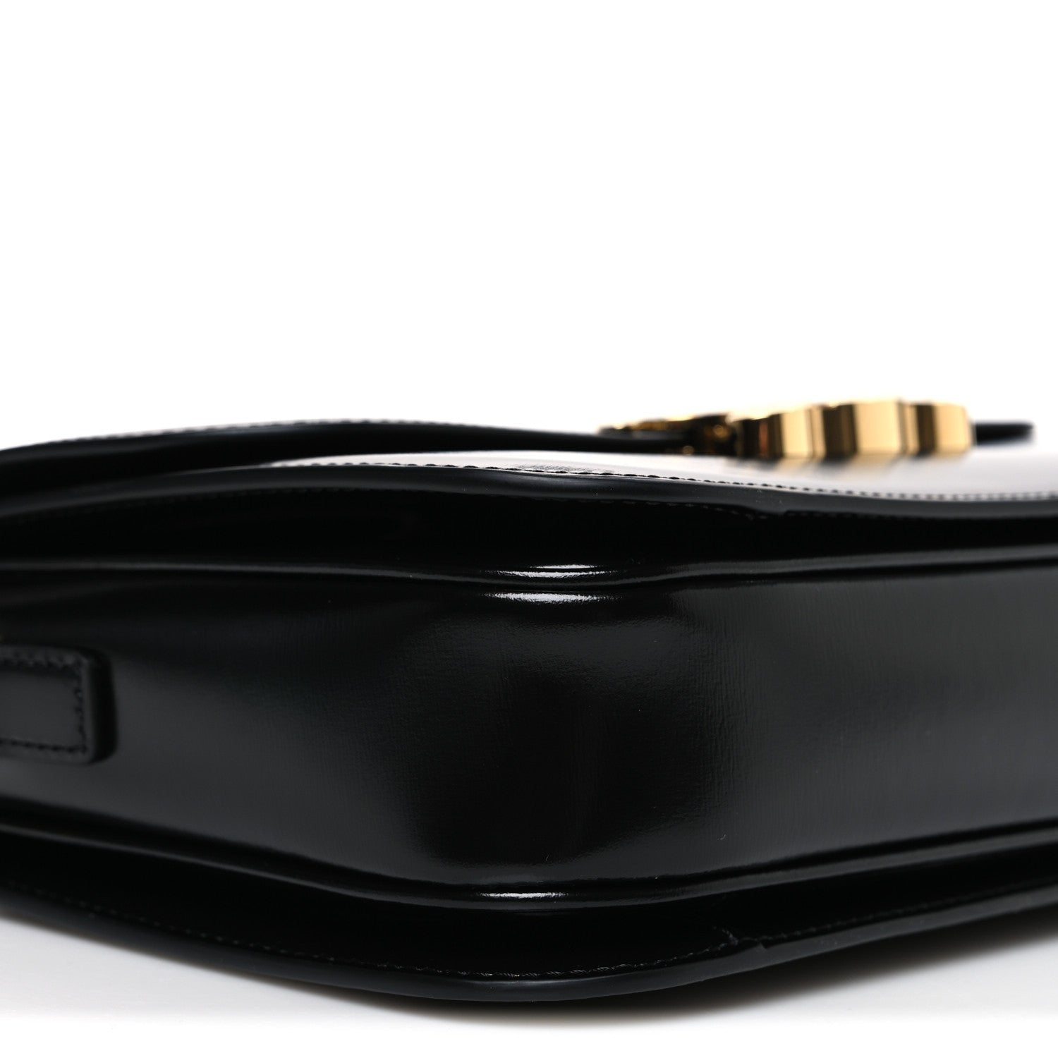 Shiny Calfskin Medium Triomphe Black