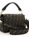 Fabric Jacquard FF 1974 Medium Baguette Tobacco Moro Black