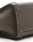 Drummed Calfskin Nano Luggage Souris