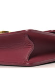 Smooth Calfskin 30 Montaigne Flap Bag Burgundy