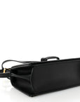 Calfskin Small Barcelona Shoulder Bag Black