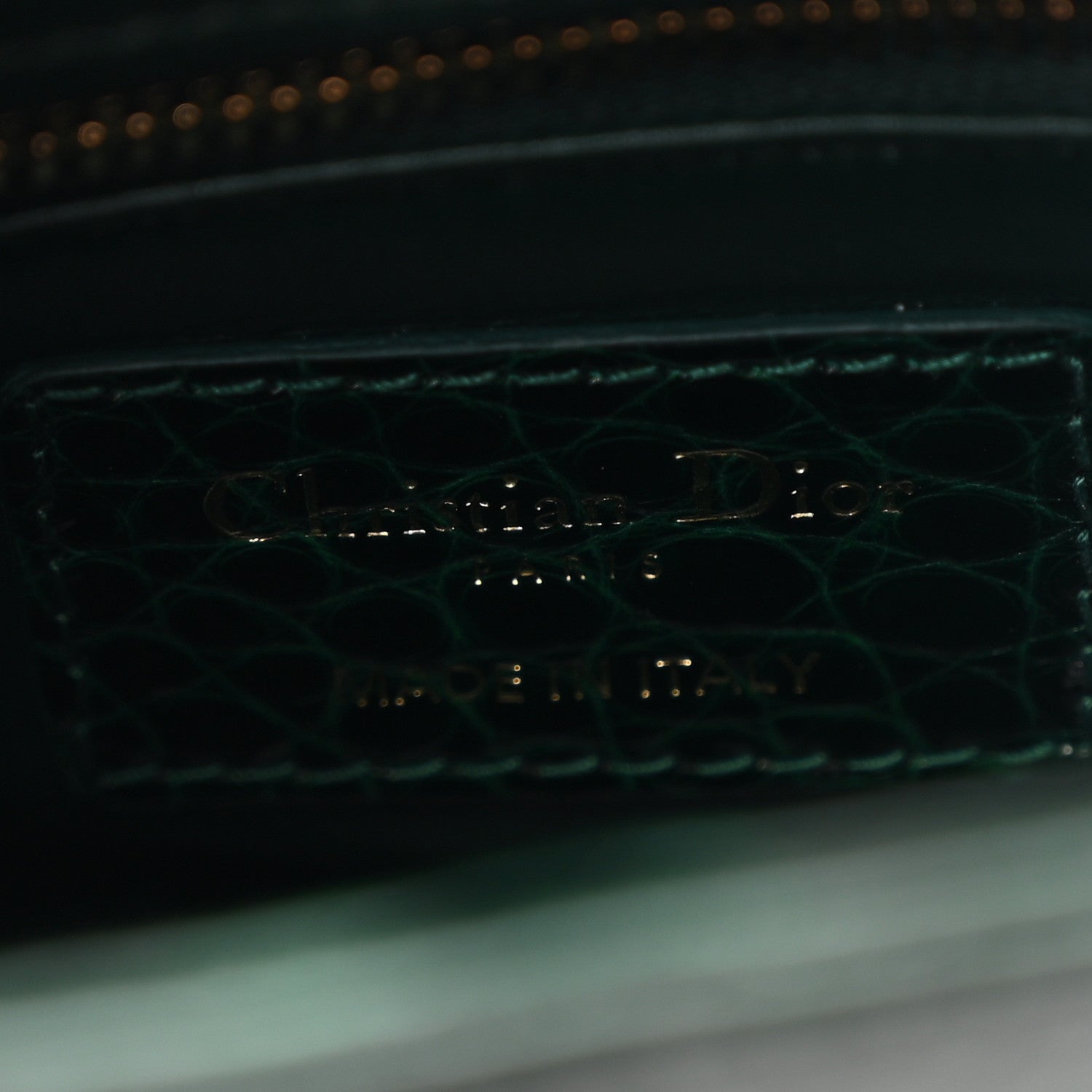 Alligator Crystal Mini Lady D1OR Dark Green