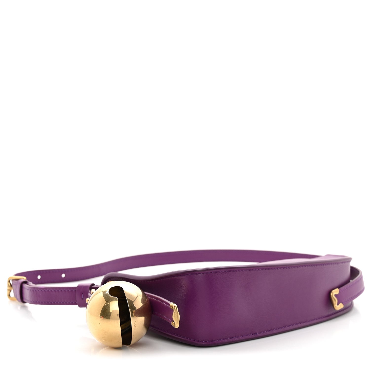 Calfskin Mini Shield Sling Bag Thistle