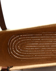 Raffia Small Square Basket Tote Bag Natural Tan