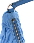 Tessuto Nylon Gaufre Shoulder Bag Pervinca