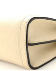 Textured Calfskin Web Small Ophidia Chain Shoulder Bag Mystic White