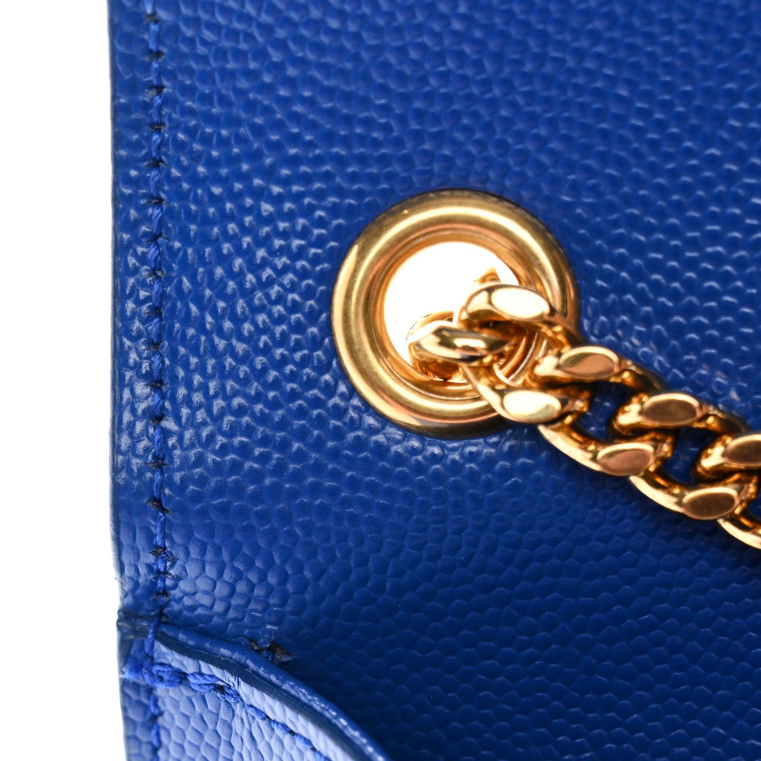 Grain De Poudre Small Classic Monogram Kate Satchel Royal Blue