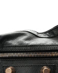 Agneau Giant 21 Rose Gold Hardware Day Hobo Black