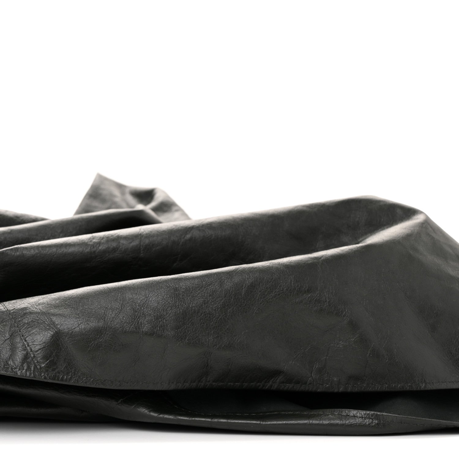 Calfskin Foulard Shoulder Bag Dark Green